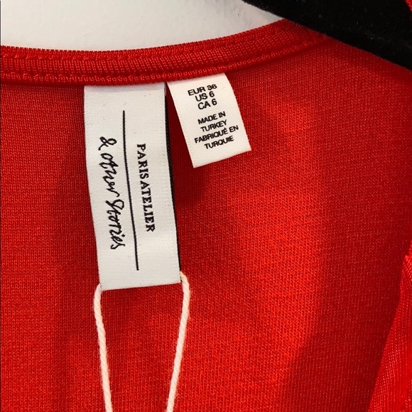 & Other Stories Red Formal Dress NBW - Picture 3 of 4